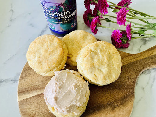 Easy Homemade Biscuits (From Scratch!) With Elderberry Whipped Butter Recipe