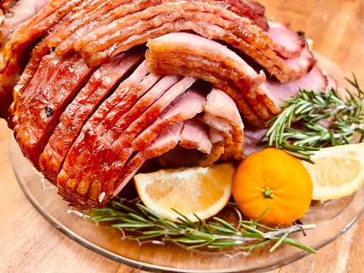 Glazed ham
