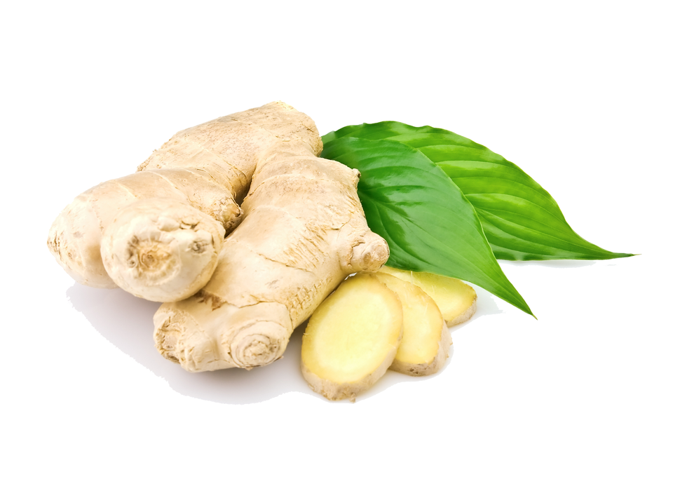 Fresh ginger in our Elderberry Syrup.
