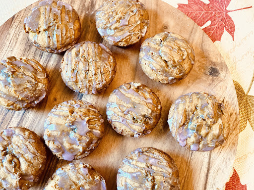 Pumpkin Muffins With Elderberry Glaze — Simple & Healthy