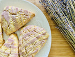 How To Make Simple Lavender Scones Topped With Sweet Elderberry Icing