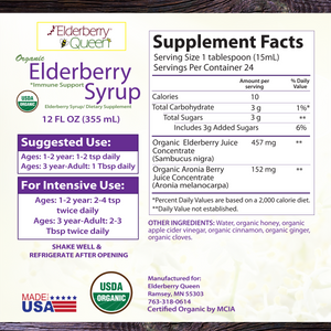 Organic Elderberry Syrup 12oz