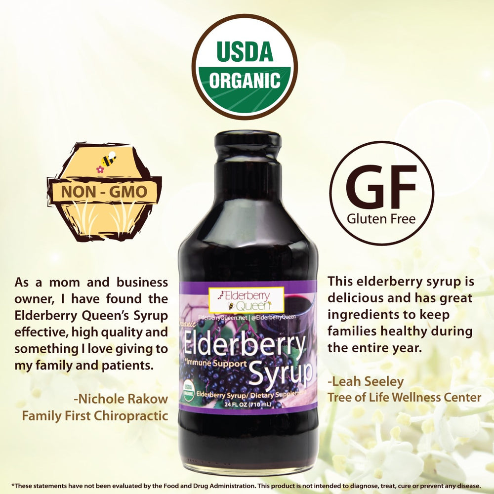 Organic Elderberry Syrup 24oz