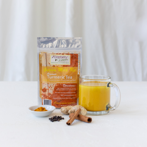 Golden Milk Turmeric Tea — Elderberry Queen