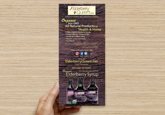 Elderberry Queen Rack Cards