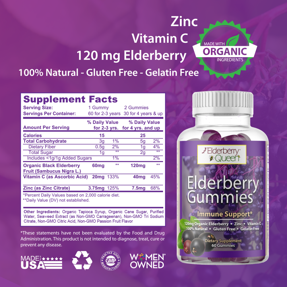 Wholesale: Elderberry Gummies with Vitamin C & Zinc