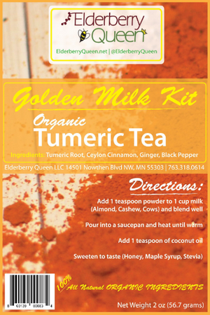 Wholesale: Golden Milk Kit Turmeric Tea 2oz